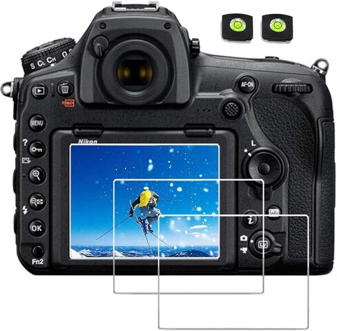 واقي شاشة زجاجي متوافق مع كاميرا Nikon D6 D780 D850 D5 D500 D7100 D7200 D750 D810 D800 D800E، غطاء حماية من الزجاج المقوى المقاوم للخدش وواقي شاشة LCD صلب (3 قطع) in Kuwait