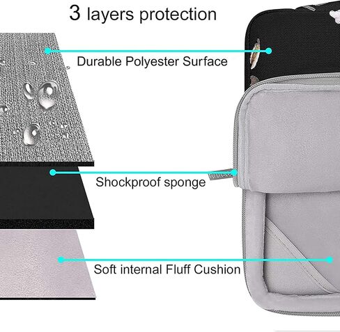 MOSISO Compatible with MacBook Pro 13 inch Case M2 2024, 2023, 2021-2016 A2338 M1 A2251 A2289 A2159 A1989 A1708 A1706, Plastic Peony Hard Shell&Bag&Keyboard Cover&Webcam Cover&Screen Protector, Black in Saudi Arabia