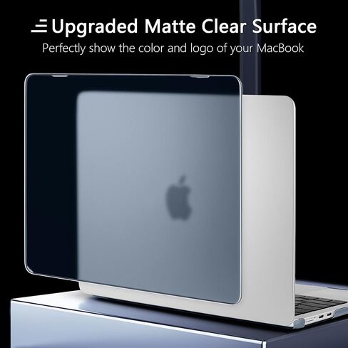 حافظة DONGKE رفيعة للغاية لجهاز MacBook Air 15.3 بوصة M3 A3114 M2 A2941 مع شاشة Retina XDR ومعرف اللمس [إصدار 2024 2023] - غطاء واقي [قوي مقاوم للصدمات] [أزرق منتصف الليل غير لامع] in Saudi Arabia