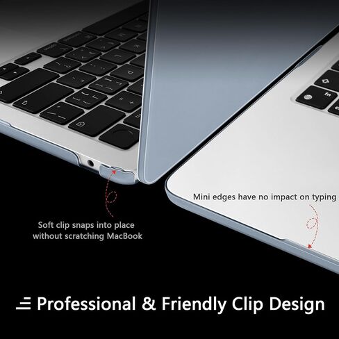 حافظة DONGKE رفيعة للغاية لجهاز MacBook Air 15.3 بوصة M3 A3114 M2 A2941 مع شاشة Retina XDR ومعرف اللمس [إصدار 2024 2023] - غطاء واقي [قوي مقاوم للصدمات] [أزرق منتصف الليل غير لامع] in Saudi Arabia