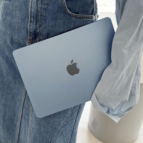 حافظة DONGKE رفيعة للغاية لجهاز MacBook Air 15.3 بوصة M3 A3114 M2 A2941 مع شاشة Retina XDR ومعرف اللمس [إصدار 2024 2023] - غطاء واقي [قوي مقاوم للصدمات] [أزرق منتصف الليل غير لامع] in Saudi Arabia