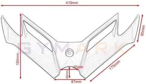 حماية إطار جسم الدراجة النارية لـ Kawasaki Ninja 300 Ninja 250 NINJA300/250 2013 2014 2015 2016 2017 ملحقات الدراجات النارية ديكور هوائي خلفي واقي أمامي (أسود) in Kuwait