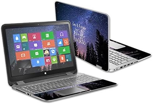 MightySkins Skin Compatible with HP Envy x360 15.6" - Be Happy | Protective, Durable, and Unique Vinyl Decal wrap Cover | Easy to Apply, Remove, and Change Styles | Made in The USA in Saudi Arabia