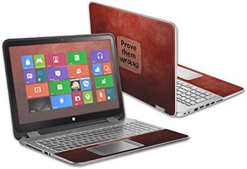 MightySkins Skin Compatible with HP Envy x360 15.6" - Be Happy | Protective, Durable, and Unique Vinyl Decal wrap Cover | Easy to Apply, Remove, and Change Styles | Made in The USA in Saudi Arabia