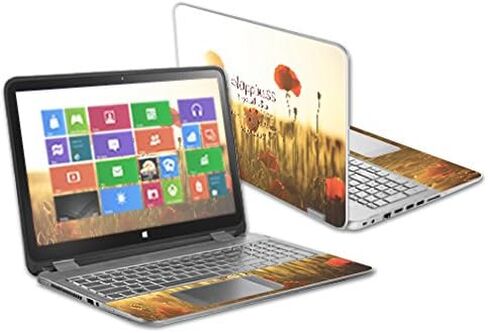 MightySkins Skin Compatible with HP Envy x360 15.6" - Be Happy | Protective, Durable, and Unique Vinyl Decal wrap Cover | Easy to Apply, Remove, and Change Styles | Made in The USA in Saudi Arabia