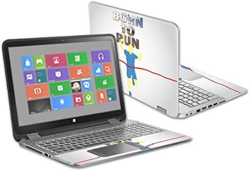 MightySkins Skin Compatible with HP Envy x360 15.6" - Be Happy | Protective, Durable, and Unique Vinyl Decal wrap Cover | Easy to Apply, Remove, and Change Styles | Made in The USA in Saudi Arabia
