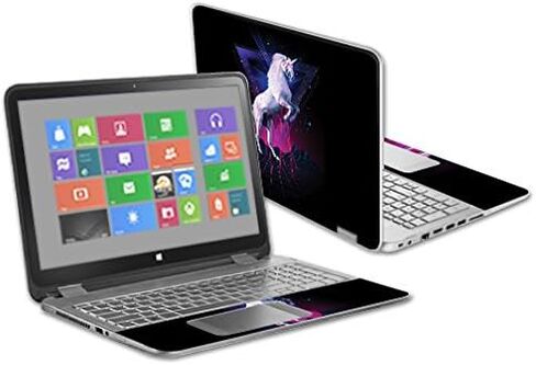 MightySkins Skin Compatible with HP Envy x360 15.6" - Be Happy | Protective, Durable, and Unique Vinyl Decal wrap Cover | Easy to Apply, Remove, and Change Styles | Made in The USA in Saudi Arabia