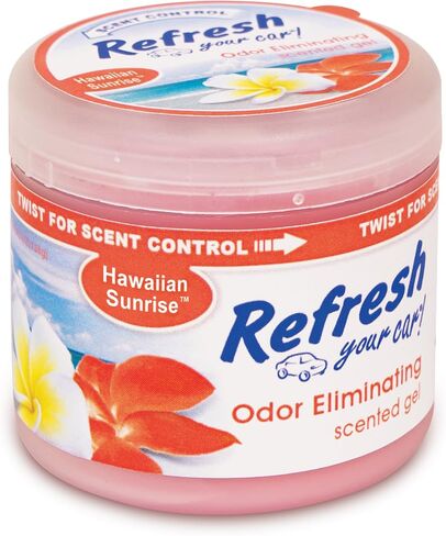 Refresh Your Car! Air Freshener, Odor Eliminator, Scented Gel Can, Fresh Linen Scent, 4.5 Oz in Saudi Arabia