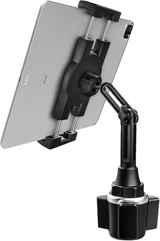 woleyi Universal Cup Holder Tablet Mount for Car Vehicle, Truck, Treadmill, Wheelchair, Golf Cart, Boat and More Cupholder for iPad Pro/Air/Mini, Galaxy Tabs, iPhone, All 4-13" Smartphones and Tablets in Saudi Arabia