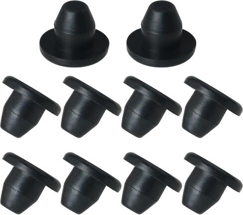 10pcs Floor Bottle Jack Plugs, 8.5mm Flat Head Horizontal Jack Plugs Black Rubber Hydraulic Filler Bung for Oil Reservoir Hole in Saudi Arabia