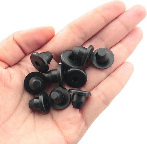 10pcs Floor Bottle Jack Plugs, 8.5mm Flat Head Horizontal Jack Plugs Black Rubber Hydraulic Filler Bung for Oil Reservoir Hole in Saudi Arabia