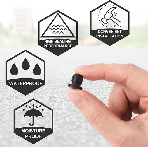 10pcs Floor Bottle Jack Plugs, 8.5mm Flat Head Horizontal Jack Plugs Black Rubber Hydraulic Filler Bung for Oil Reservoir Hole in Saudi Arabia
