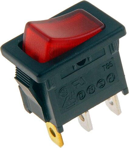 Dorman 85915 Electrical Switches - Rocker Switch - Rectangular Style - Mini - Red Glow Universal Fit in Saudi Arabia