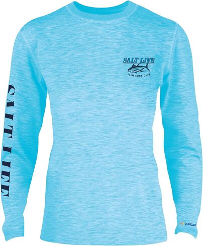 Salt Life Men's Tuna Town Long Sleeve Performance Tee in Saudi Arabia