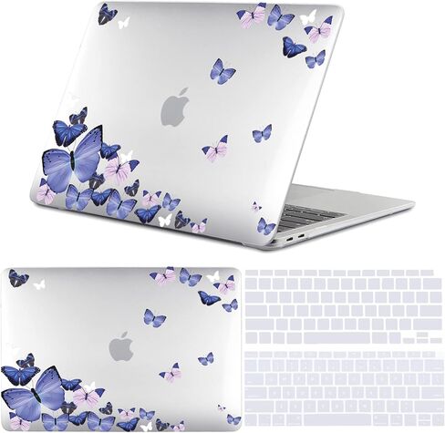 متوافق مع حافظة MacBook Air مقاس 13 بوصة، إصدار 2020 2019 2018 (A2337 M1 A2179 A1932)، مع معرف اللمس وحزمة من واقيات لوحة المفاتيح، هيكل صلب من البلاستيك للكمبيوتر المحمول (هيكل جمجمة) in Kuwait