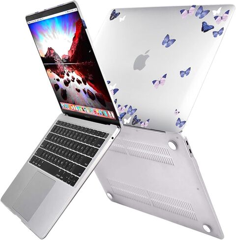 متوافق مع حافظة MacBook Air مقاس 13 بوصة، إصدار 2020 2019 2018 (A2337 M1 A2179 A1932)، مع معرف اللمس وحزمة من واقيات لوحة المفاتيح، هيكل صلب من البلاستيك للكمبيوتر المحمول (هيكل جمجمة) in Kuwait