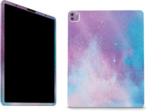 MightySkins Glossy Glitter Skin Compatible with Apple iPad Pro 12.9" M2 6th Gen (2022) Full Wrap Kit - Charcoal Flames | Protective Durable High-Gloss Glitter Finish | Easy to Apply | Made in The USA in Saudi Arabia