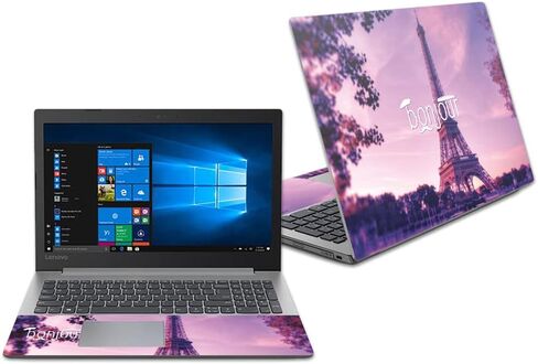 MightySkins Skin Compatible with Lenovo Ideapad 330 15" (2018) - Bonjour | Protective, Durable, and Unique Vinyl Decal wrap Cover | Easy to Apply, Remove, and Change Styles | Made in The USA in Kuwait