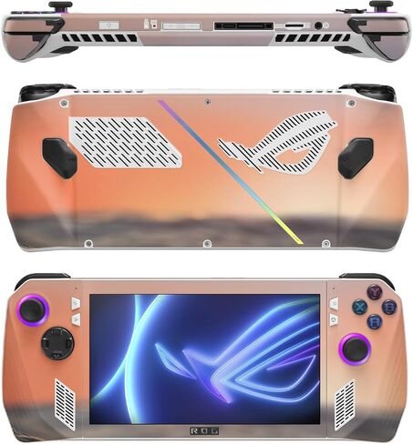 غلاف MightySkins اللامع المتوافق مع Asus ROG Ally - Teal Leopard | لمسة نهائية لامعة واقية ومتينة شديدة اللمعان | سهلة التطبيق in Kuwait