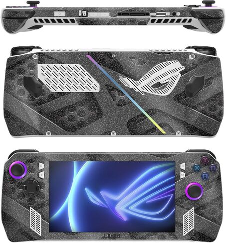 غلاف MightySkins اللامع المتوافق مع Asus ROG Ally - Teal Leopard | لمسة نهائية لامعة واقية ومتينة شديدة اللمعان | سهلة التطبيق in Kuwait
