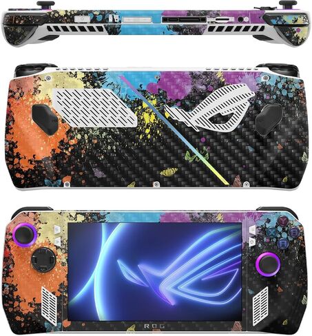 غلاف MightySkins اللامع المتوافق مع Asus ROG Ally - Teal Leopard | لمسة نهائية لامعة واقية ومتينة شديدة اللمعان | سهلة التطبيق in Kuwait