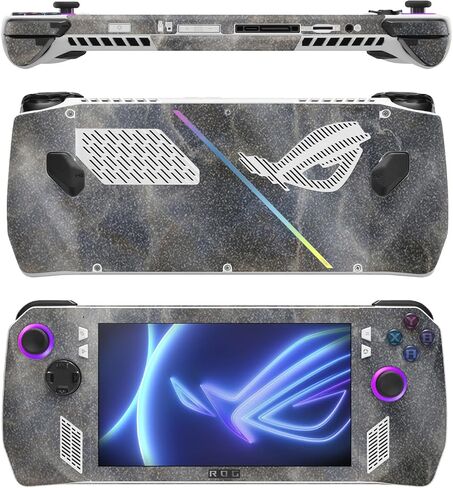 غلاف MightySkins اللامع المتوافق مع Asus ROG Ally - Teal Leopard | لمسة نهائية لامعة واقية ومتينة شديدة اللمعان | سهلة التطبيق in Kuwait