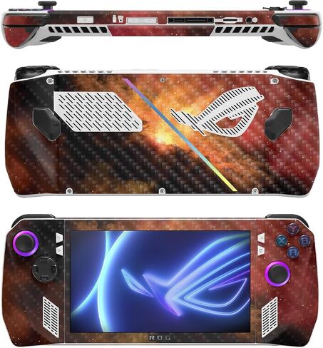 غلاف MightySkins اللامع المتوافق مع Asus ROG Ally - Teal Leopard | لمسة نهائية لامعة واقية ومتينة شديدة اللمعان | سهلة التطبيق in Kuwait