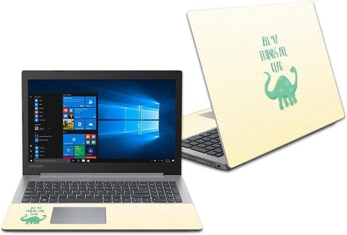 MightySkins Skin Compatible with Lenovo Ideapad 330 15" (2018) - Bonjour | Protective, Durable, and Unique Vinyl Decal wrap Cover | Easy to Apply, Remove, and Change Styles | Made in The USA in Kuwait