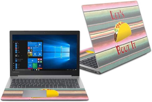 MightySkins Skin Compatible with Lenovo Ideapad 330 15" (2018) - Bonjour | Protective, Durable, and Unique Vinyl Decal wrap Cover | Easy to Apply, Remove, and Change Styles | Made in The USA in Kuwait