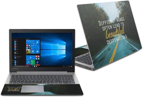 MightySkins Skin Compatible with Lenovo Ideapad 330 15" (2018) - Bonjour | Protective, Durable, and Unique Vinyl Decal wrap Cover | Easy to Apply, Remove, and Change Styles | Made in The USA in Kuwait