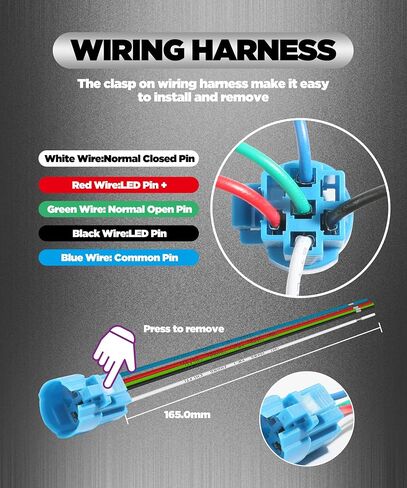 16mm Latching led Push Button,12V 3A LED Waterproof Stainless Steel self-Recover Latching momentary Switch Flat Head Ring Illuminated 1NO1NC Contact,IP65 Waterproof Push Button Switch (Green) in Saudi Arabia