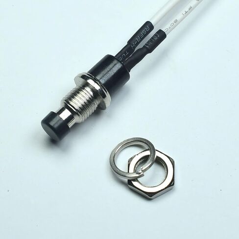 Momentary Push Button Switch with Wires, 1A 250VAC SPST Mini Pushbutton Switches Normal Open(NO) Red Cap - 6pcs in Saudi Arabia