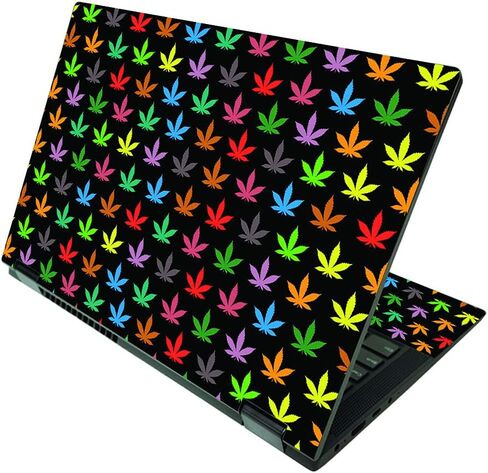 MightySkins Skin Compatible with Lenovo IdeaPad Flex 5 2-in-1 15" (2021) - Rasta Rainbow | Protective, Durable, and Unique Vinyl Decal wrap Cover | Easy to Apply and Change Style | Made in The USA in Kuwait