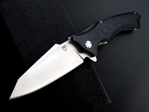 Eafengrow Snake Head G10 سكاكين التخييم القابلة للطي تستخدم 9cr فولاذ وصلابة 59HRC كروي تحمل السكاكين أداة خارجية (اليشم) in Kuwait