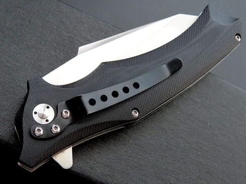 Eafengrow Snake Head G10 سكاكين التخييم القابلة للطي تستخدم 9cr فولاذ وصلابة 59HRC كروي تحمل السكاكين أداة خارجية (اليشم) in Kuwait