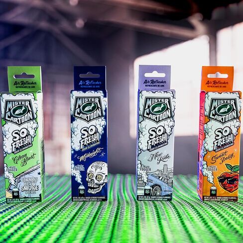 سلحفاة الشمع X مستر كارتون 54227 سو فريش مزيل الروائح، معطر هواء للسيارة، رائحة طويلة الأمد، عطر نظيف، 2 أونصة in Kuwait