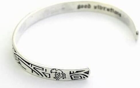COSUMOSU Sterling Silver Southwest Native American Kokopelli Cuff Bangle Bracelet Adjustable in Saudi Arabia