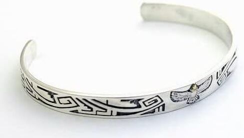 COSUMOSU Sterling Silver Southwest Native American Kokopelli Cuff Bangle Bracelet Adjustable in Saudi Arabia