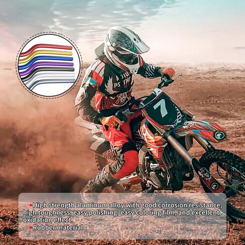 مقود 7/8 مع دعامات مقابض من الفوم لـ KLX110 Ninja650r RFZ CRF70 TAO TAO SSR127 Grom إلخ. دراجة ترابية (أرجواني) in Kuwait