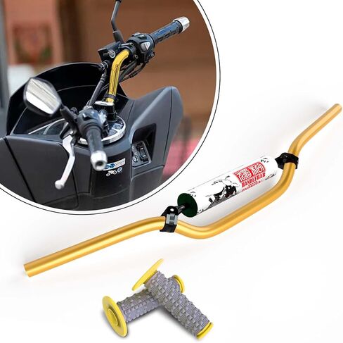 مقود 7/8 مع دعامات مقابض من الفوم لـ KLX110 Ninja650r RFZ CRF70 TAO TAO SSR127 Grom إلخ. دراجة ترابية (أرجواني) in Kuwait