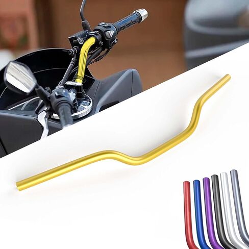 مقود 7/8 مع دعامات مقابض من الفوم لـ KLX110 Ninja650r RFZ CRF70 TAO TAO SSR127 Grom إلخ. دراجة ترابية (أرجواني) in Kuwait