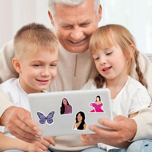 Singer Music Stickers 100pcs, Guts Olivia Great Rodrigo Sticker Pack, Waterproof Vinyl Stickers for Water Bottle, Laptop, Skateboard, Guitar, Phone (F) in Kuwait