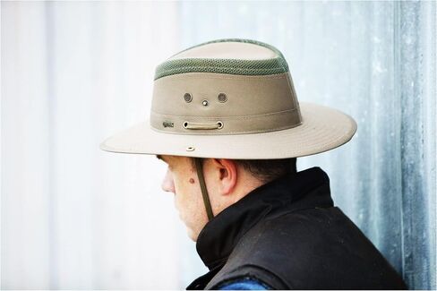 Outback Trading Men's 14728 Mariner Breathable Moisture Wicking UPF 50 Poly-Cotton Outdoor Hat with 4" Mesh Crown in Saudi Arabia