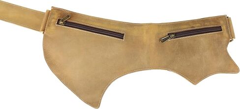 حقيبة خصر من الجلد قابلة للتعديل من Hunter للجري والرياضة والمشي لمسافات طويلة وحزام السفر (بني داكن) in Kuwait