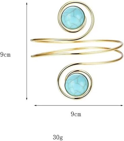 Gold Plated Upper Arm Bracelet Cuff Bangle Flower Sun Moon Butterfly Swirl Upper Arm Armlet Simple Bracelets Adjustable Armband Jewelry for Women Girls in Kuwait