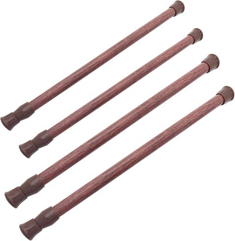 4 قطع من قضبان الخزانة، قضبان توتر زنبركية قابلة للتعديل، ستارة شريط الثلاجة، قضيب قابل للتمديد للمشروعات اليدوية، من 15.7 بوصة إلى 28 بوصة ومن 11.8 بوصة إلى 20 بوصة in Kuwait