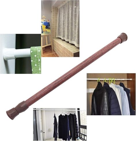 4 قطع من قضبان الخزانة، قضبان توتر زنبركية قابلة للتعديل، ستارة شريط الثلاجة، قضيب قابل للتمديد للمشروعات اليدوية، من 15.7 بوصة إلى 28 بوصة ومن 11.8 بوصة إلى 20 بوصة in Kuwait