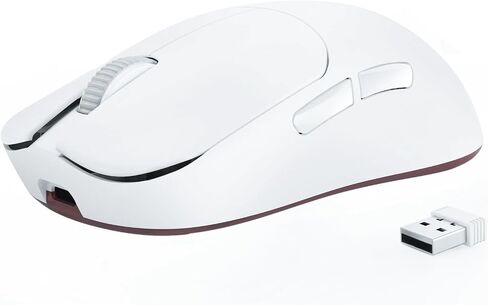 FELICON AJAZZ AJ099 Wireless Gaming Mouse, 59g Ultra-Lightweight, 6 DPI Settings, 2.4G & Wired, 500mAh Rechargeable Battery, Compatible with PC/Windows/Mac/PS4/Xbox (Black) in Kuwait