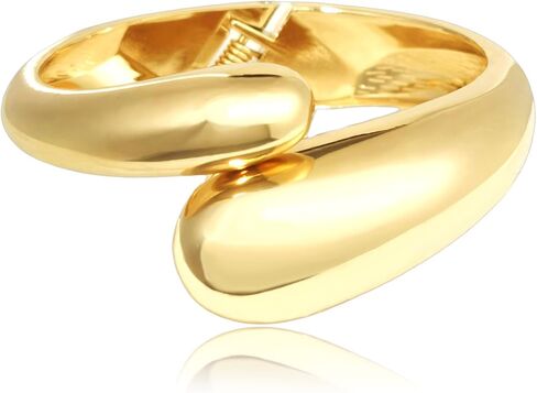 Gold Arm Cuff for Women Chunky Bangle Bracelets Ring Adjustable Wrist Cuffs Ring for Teen Girls Accessories Gift Jewelry in Saudi Arabia