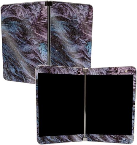 MIGHTY SKINS MightySkins غلاف لامع لامع لجهاز Microsoft Surface Duo - Cyclone Wave | لمسة نهائية لامعة واقية ومتينة شديدة اللمعان | سهل التطبيق والإزالة وتغيير الأنماط | صنع في الولايات المتحدة الأمريكية in Kuwait